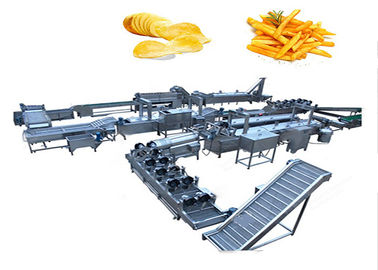 Pommes chips automatiques industrielles faisant à machine des frites de patate douce