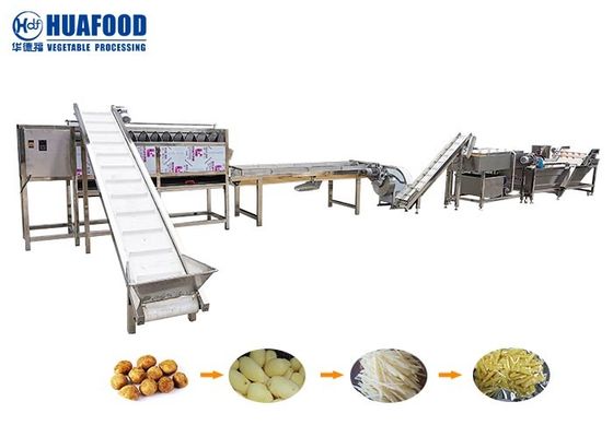 Ligne industrielle chaîne de fabrication de lavage de pomme frite 500kg/H de bande de pomme de terre