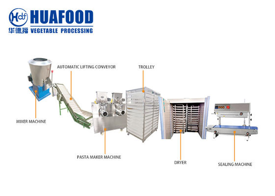 chaîne de production industrielle de pâtes de machine de la fabrication des spaghetti 250kg/h machines