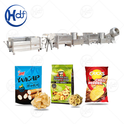 pommes chips de machine de friture de la pomme de terre 30-200kg/h faisant la machine