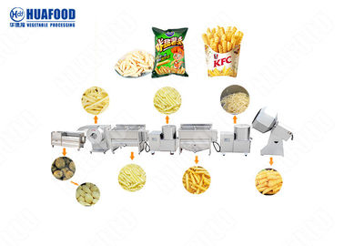 Pomme de terre automatique Chips Crisp Auto French Fries de gel à échelle réduite faisant à machine la petite échelle