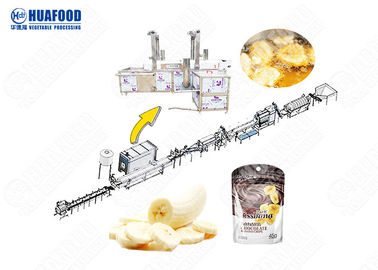 Frites automatiques de machine de développement de frites de banane faisant à machine la friteuse commerciale de pommes chips