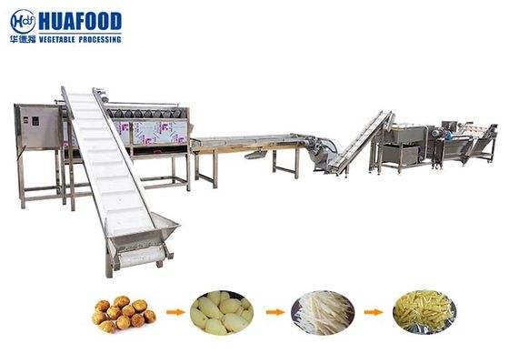 chaîne de fabrication machine des fruits et légumes 2000kg/h d'épluchage de lavage de pomme de terre