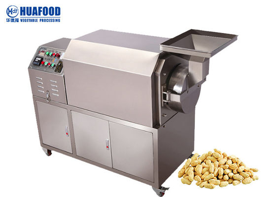 Machine de torréfaction d'écrou de rôtissoire de céréale d'induction en lots de gaz petite en Inde