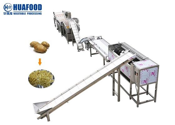 chaîne de fabrication machine des fruits et légumes 2000kg/h d'épluchage de lavage de pomme de terre